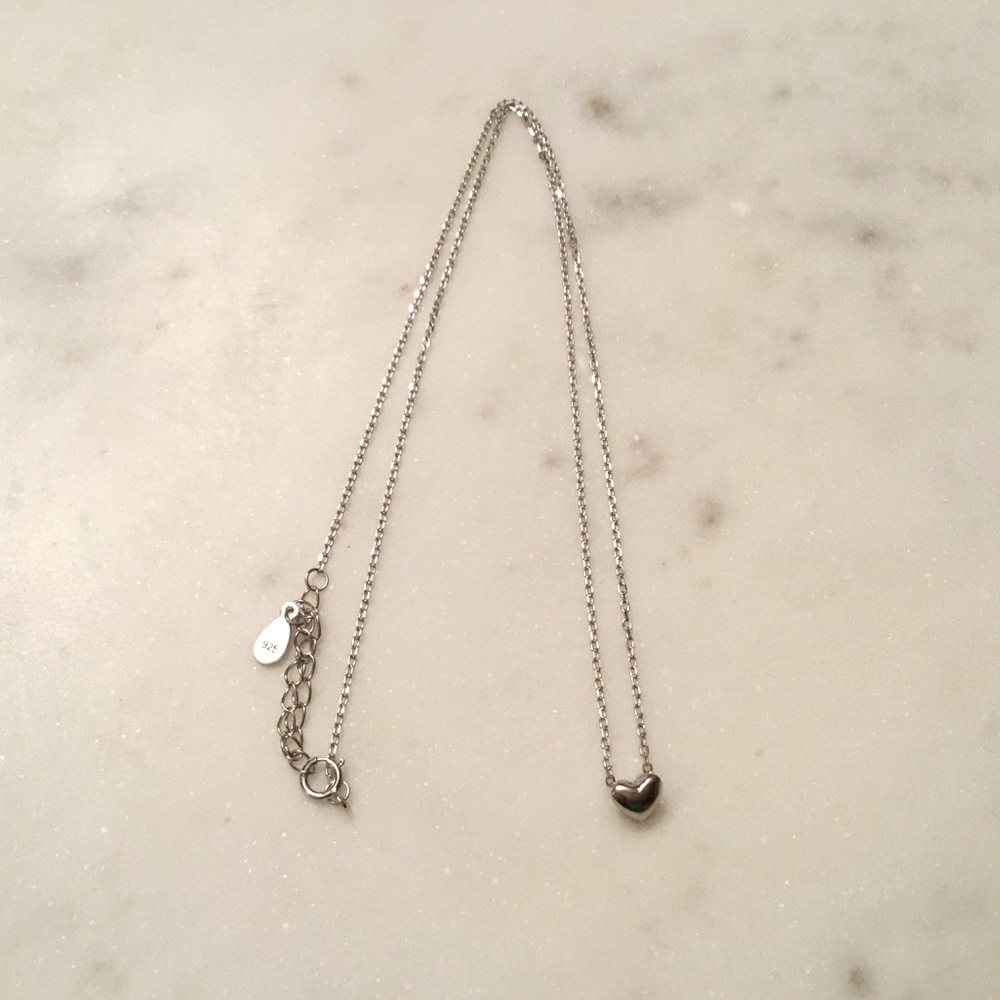 Sale $20 Firm! Sterling Silver Heart Necklace - Picture 11 of 16